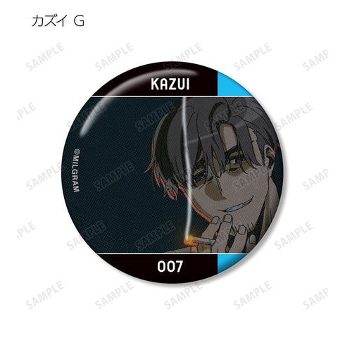 『MILGRAM -ミルグラム-』トレーディング MV 缶バッジ カズイ『Cat』(単位/BOX)【202601再販】