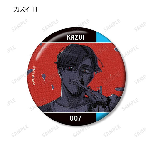 『MILGRAM -ミルグラム-』トレーディング MV 缶バッジ カズイ『Cat』(単位/BOX)【202601再販】