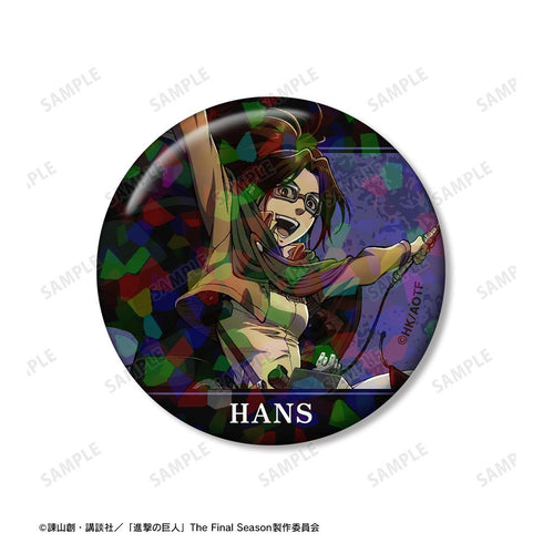 『進撃の巨人』ハンジ ホログラム缶バッジ2個セット【202601再販】