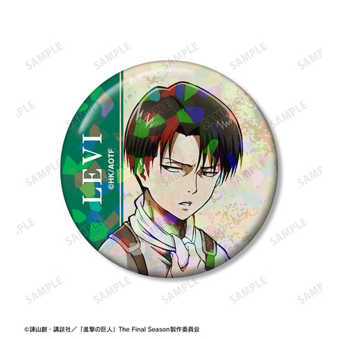 『進撃の巨人』リヴァイ ホログラム缶バッジ2個セット【202601再販】