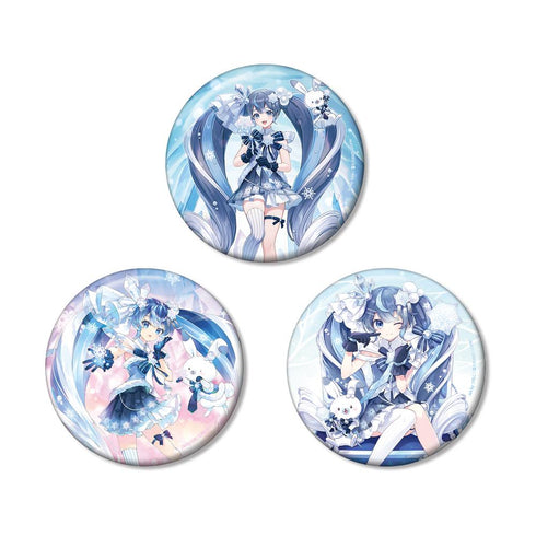 『初音ミク SNOW MIKU 2025』SNOW MIKU 2025 雪ミク Art by tokki / KEI / つなこ 100mm缶バッジ3個セット