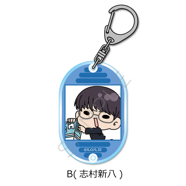 『3年Z組銀八先生』壓克力鑰匙圈 mochocho系列 B 志村新八