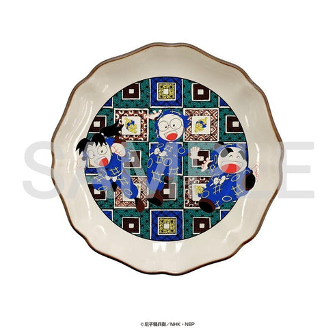 『忍たま乱太郎』九谷焼豆皿(乱太郎、きり丸、しんべヱ)