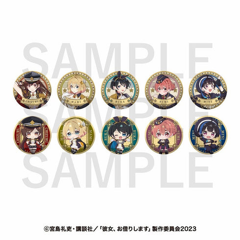 『彼女、お借りします』トレーディングメタリック缶バッジ