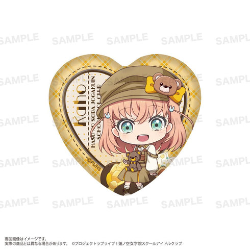 『ラブライブ!蓮ノ空女学院スクールアイドルクラブ』トレーディングハート缶バッジ(きゃらどるちぇ) テディベアVer.【BOX】