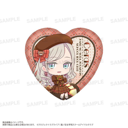『ラブライブ!蓮ノ空女学院スクールアイドルクラブ』トレーディングハート缶バッジ(きゃらどるちぇ) テディベアVer.【BOX】