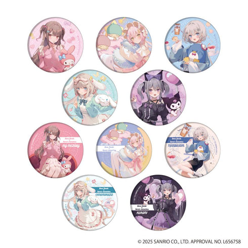 『館田ダン×サンリオキャラクターズ』缶バッジ01/BOX(全10種)(コラボイラスト)
