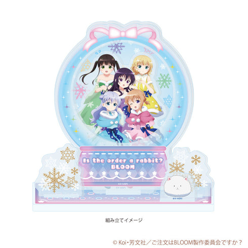 『ご注文はうさぎですか?BLOOM』プレミアム アクリルジオラマプレート01/雪の妖精ver.(描き下ろしイラスト)