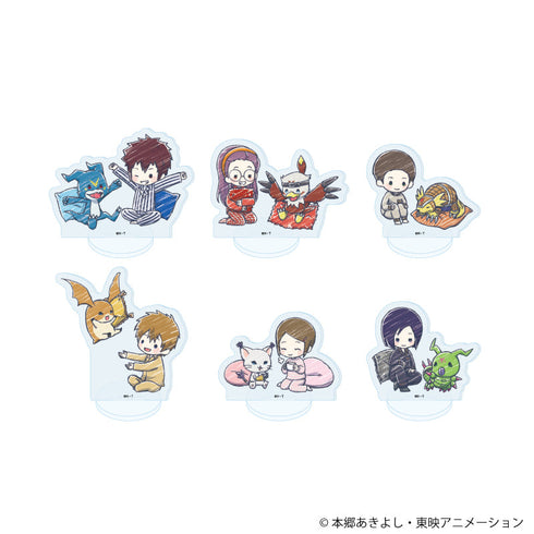 『デジモンアドベンチャー02』アクリルぷちスタンド07/パジャマパーティーver. BOX(全6種)(グラフアートイラスト)
