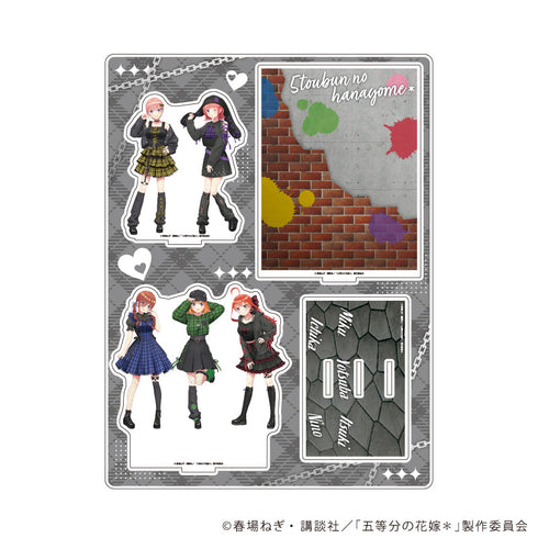 『五等分の花嫁*』アクリルジオラマ01/集合デザイン 甘辛ロックver.(描き下ろしイラスト)