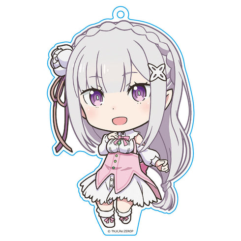 『OVA Re:ゼロから始める異世界生活 Memory Snow』ぷにこれ!キーホルダー(スタンド付) エミリア【202601再販】