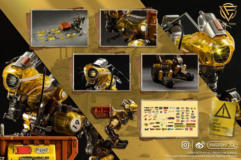 『ファンタジー・アルファベット』004_FOGTOYS 乗り物シリーズ 02RT "竜" 透明Ver. 1/12スケール可動フィギュア