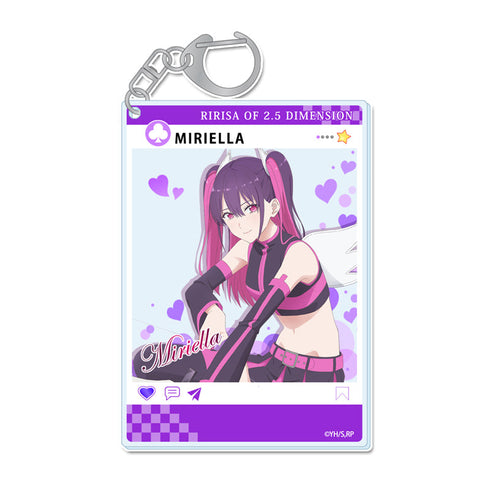 『2.5次元の誘惑』描き下ろし SNS風アクリルキーホルダー 【ミリエラ】 天使空挺隊ver.
