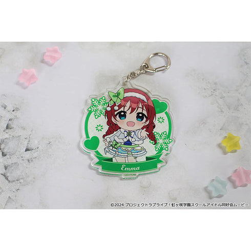 『ラブライブ!虹ヶ咲学園スクールアイドル同好会』ぷちちょこアクリルキーホルダー【エマ・ヴェルデ】 ウィンター衣装ver.