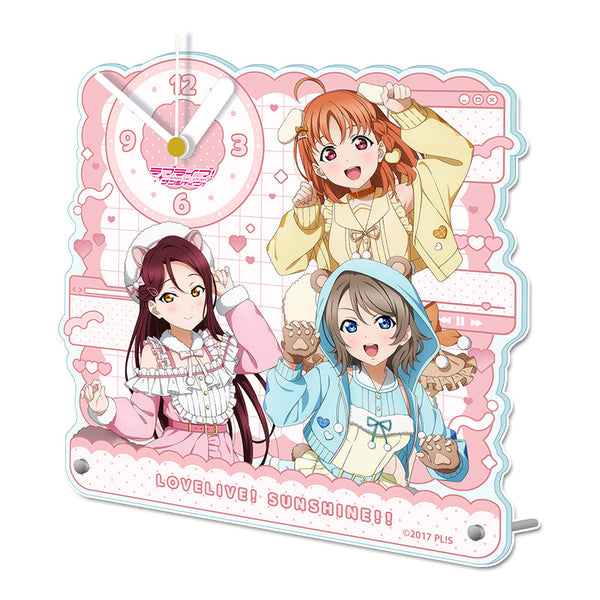 『ラブライブ!サンシャイン!!』描き下ろし アクリル置時計 【2年生】 アニマル衣装