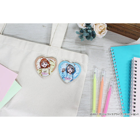 『ラブライブ!サンシャイン!!』描き下ろし トレーディングハート型缶バッジ アニマル衣装【BOX】