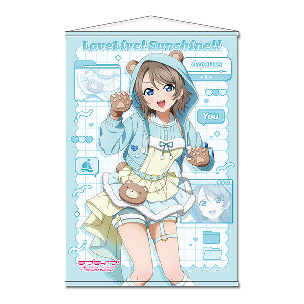 『ラブライブ!サンシャイン!!』描き下ろし B2タペストリー 【渡辺 曜】 アニマル衣装