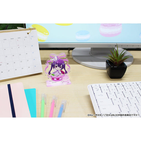 『ご注文はうさぎですか? BLOOM』ぷちちょこミニアクリルジオラマ 【リゼ】 マカロンver.