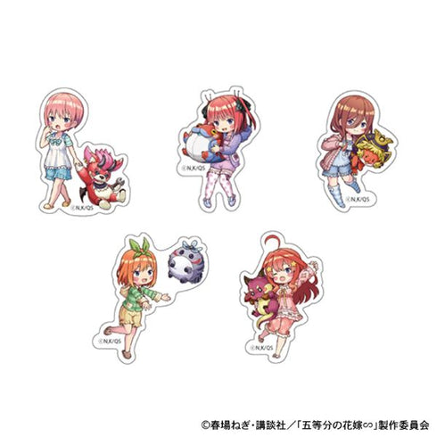 『五等分の花嫁*』五等分の花嫁∽ ナイトプール ミニキャラステッカーセット