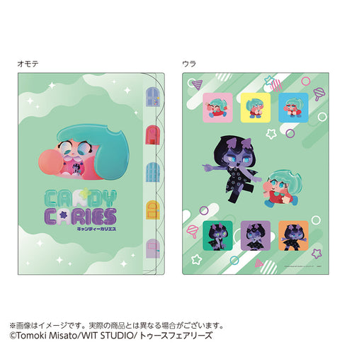 『糖果蛀牙』模切透明文件夾5入裝 糖果&蛀牙