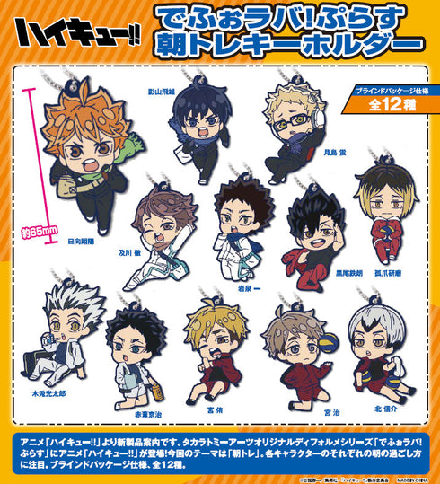 『ハイキュー!!』でふぉラバ!ぷらす 朝トレキーホルダー【BOX】