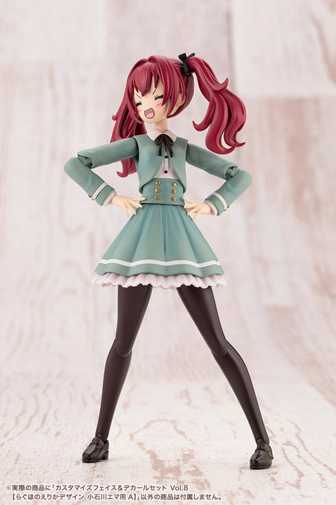 『創彩少女庭園』カスタマイズフェイス&デカールセット Vol.8 らぐほのえりかデザイン 小石川エマ用A