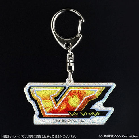 『革命機ヴァルヴレイヴ』リール図柄ホログラムアクリルキーホルダー 【V図柄1】
