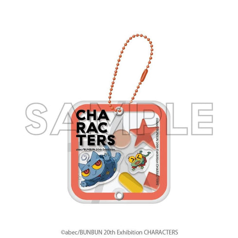『abec/BUNBUN』20th Exhibition CHARACTERS シャカシャカアクリルキーホルダー 電波猫&アベシカエル
