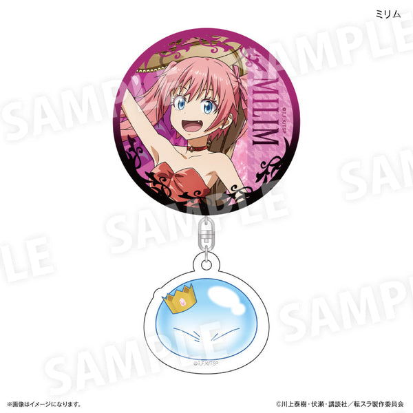 『転生したらスライムだった件』アクリルチャーム付き缶バッジ(王様椅子) ミリム