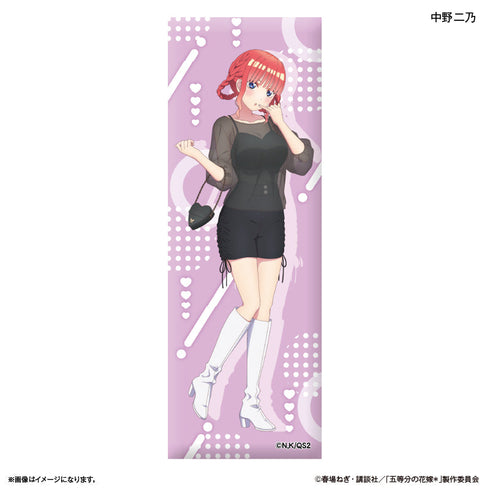 『五等分の花嫁*(モノトーンコーデ)』TVスペシャルアニメ「五等分の花嫁*」 ロング缶バッジ 中野二乃