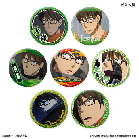 『炎炎ノ消防隊』TVアニメ『炎炎ノ消防隊 参ノ章』 だけ缶 武久 火縄だけトレーディング缶バッジ 【全7種】(BOX)