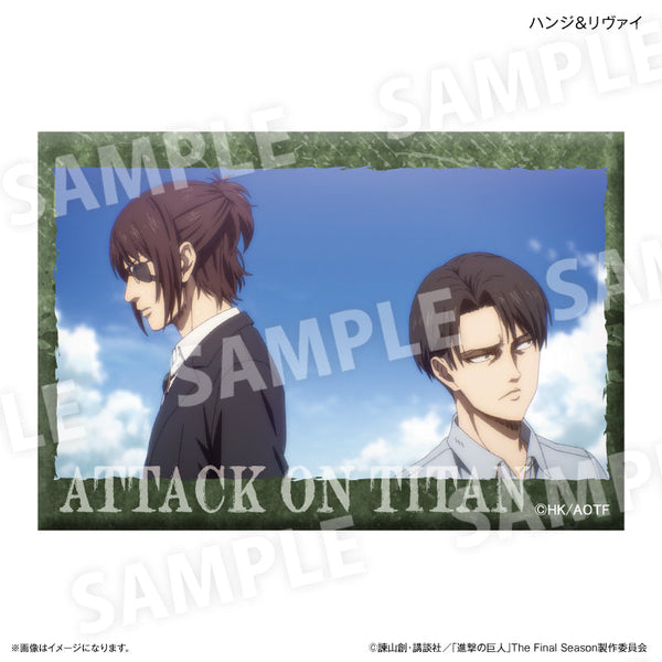 『進撃の巨人』進撃の巨人 ミニアートスタンド ハンジ&リヴァイ