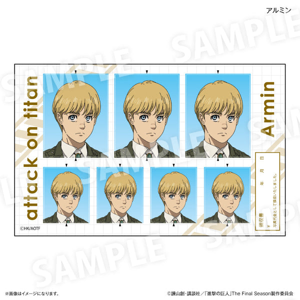 『進撃の巨人』進撃の巨人 証明写真風ステッカー アルミン