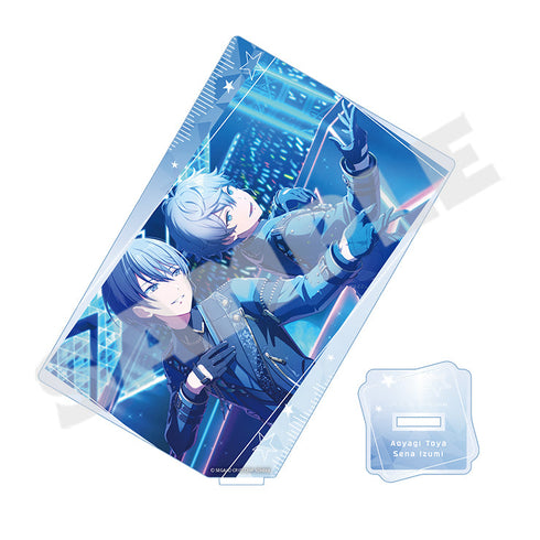 『プロジェクトセカイ カラフルステージ! feat.初音ミク』プロジェクトセカイ カラフルステージ! feat.初音ミク×あんさんぶるスターズ!! カード型アクリルスタンド 青柳冬弥×瀬名泉