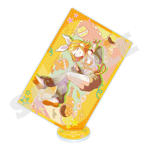 『プロジェクトセカイ カラフルステージ! feat.初音ミク』Anniversary/Birthdayイラスト2023-2024 カード型アクリルスタンド 鏡音リン