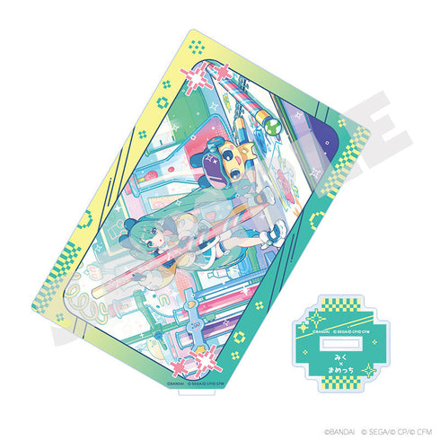 『プロジェクトセカイ カラフルステージ! feat. 初音ミク』プロジェクトセカイ カラフルステージ! feat. 初音ミク×たまごっち カード型アクリルスタンド 初音ミク×まめっち2