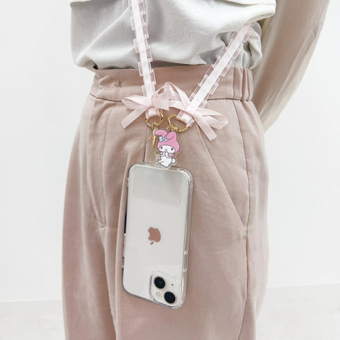 『サンリオキャラクターズ』フリルリボンショルダーストラップ マイメロディ