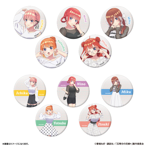 『五等分の花嫁*(モノトーンコーデ)』TVスペシャルアニメ「五等分の花嫁*」 トレーディングキラキラ缶バッジ 【全10種】(BOX)