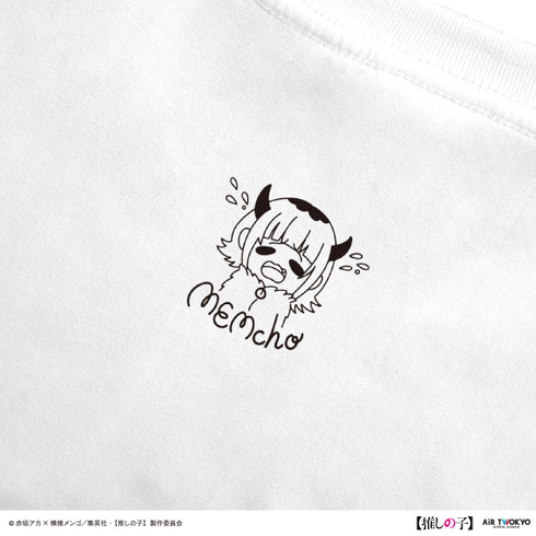 『【推しの子】』TVアニメ第2弾 モノトーンシーンイラストTシャツ 6(MEMちょ)ホワイト