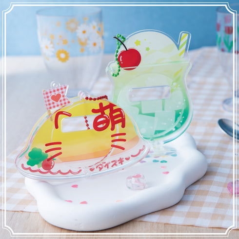 『推し活グッズ【ときメーク】』推し色クリームソーダ 缶バッジフレーム【小】_ピンク