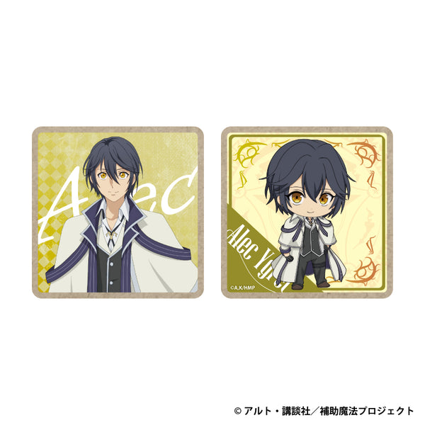 『味方が弱すぎて補助魔法に徹していた宮廷魔法師、追放されて最強を目指す』木製コースター アレク