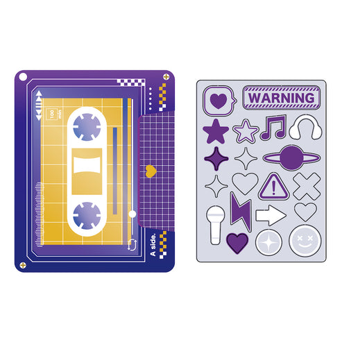 『推し活【ときメーク】』カセットテープフレーム_パープル