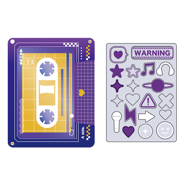 『推し活【ときメーク】』カセットテープフレーム_パープル