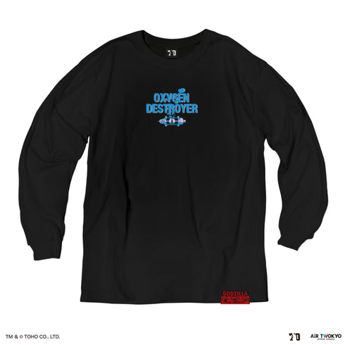 『ゴジラ』ゴジラ 70 周年記念 平成・VS シリーズ キャラクターイラストロングスリーブ T シャツ 3(ゴジラ VS デストロイア)