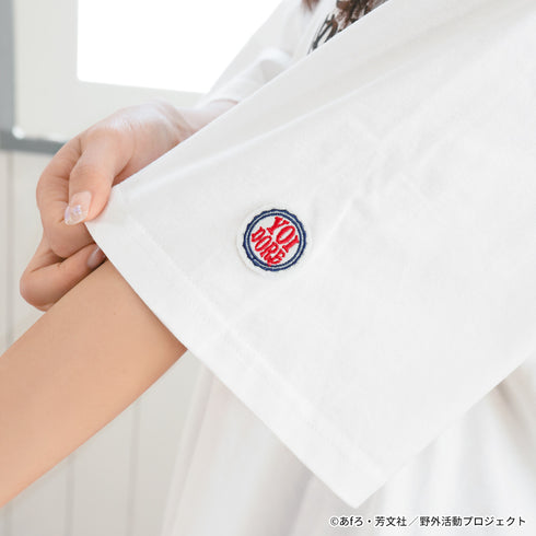 『ゆるキャン△ SEASON3』YOIDOREコラボTシャツ ホワイト(赤ちょうちん)