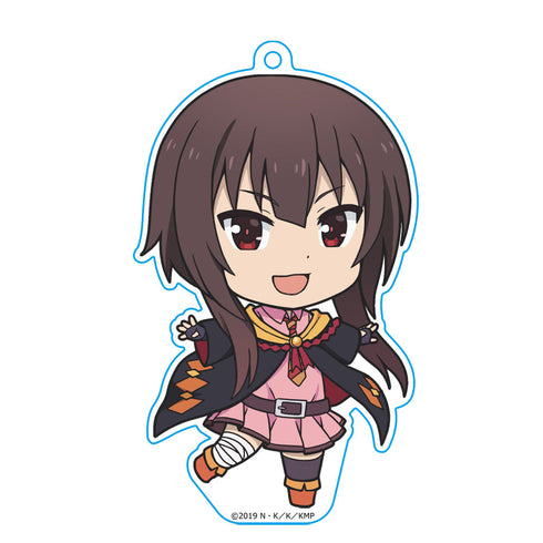 『 映画 この素晴らしい世界に祝福を!紅伝説』ぷにこれ!キーホルダー(スタンド付) めぐみん 制服Ver.【202405再販】