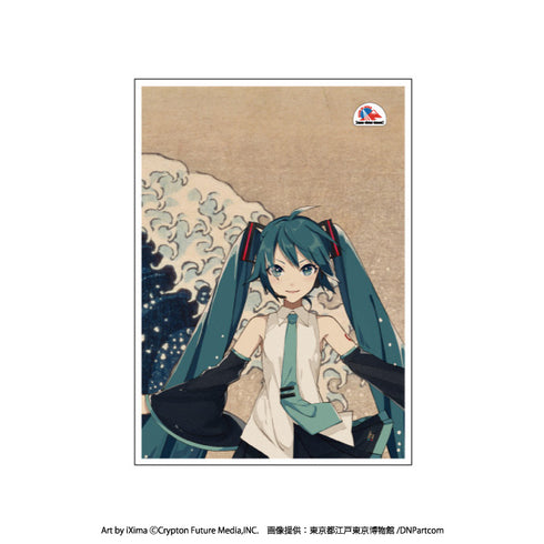 『葛飾北斎×初音ミク』B2布ポスター 冨嶽三十六景 神奈川沖浪裏 【日本限定】