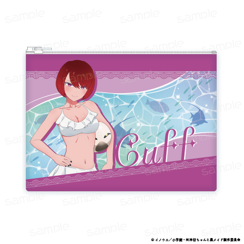 『死神坊ちゃんと黒メイド』描き下ろし 合皮フラットポーチ【カフ】