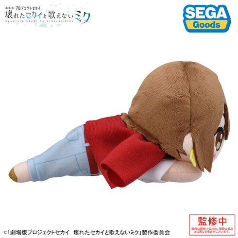 初音ミク『劇場版プロジェクトセカイ 壊れたセカイと歌えないミク』寝そべり ぬいぐるみ ストリートのセカイのMEIKO