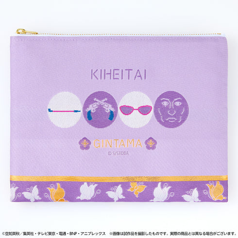 『銀魂』桐生織御朱印帳フラットポーチ 鬼兵隊